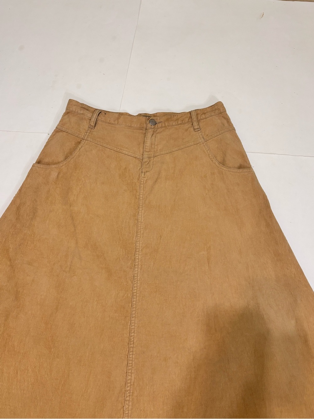J. Crew Corduroy A-Line Skirt in Camel - Picture 2 of 10